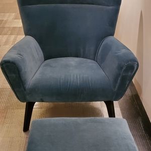 Room&Board chairs, color blue